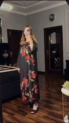 Rose Black (Stitched 2 Pcs)