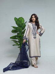 Ivory Elegance (Stitched 3 Pcs)