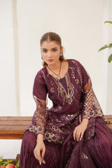 Opal Purple (Stitched 3 Pcs)