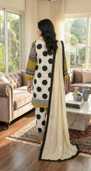 Polka Dot Farshi-Shalwar (Stitched 3 Pcs)